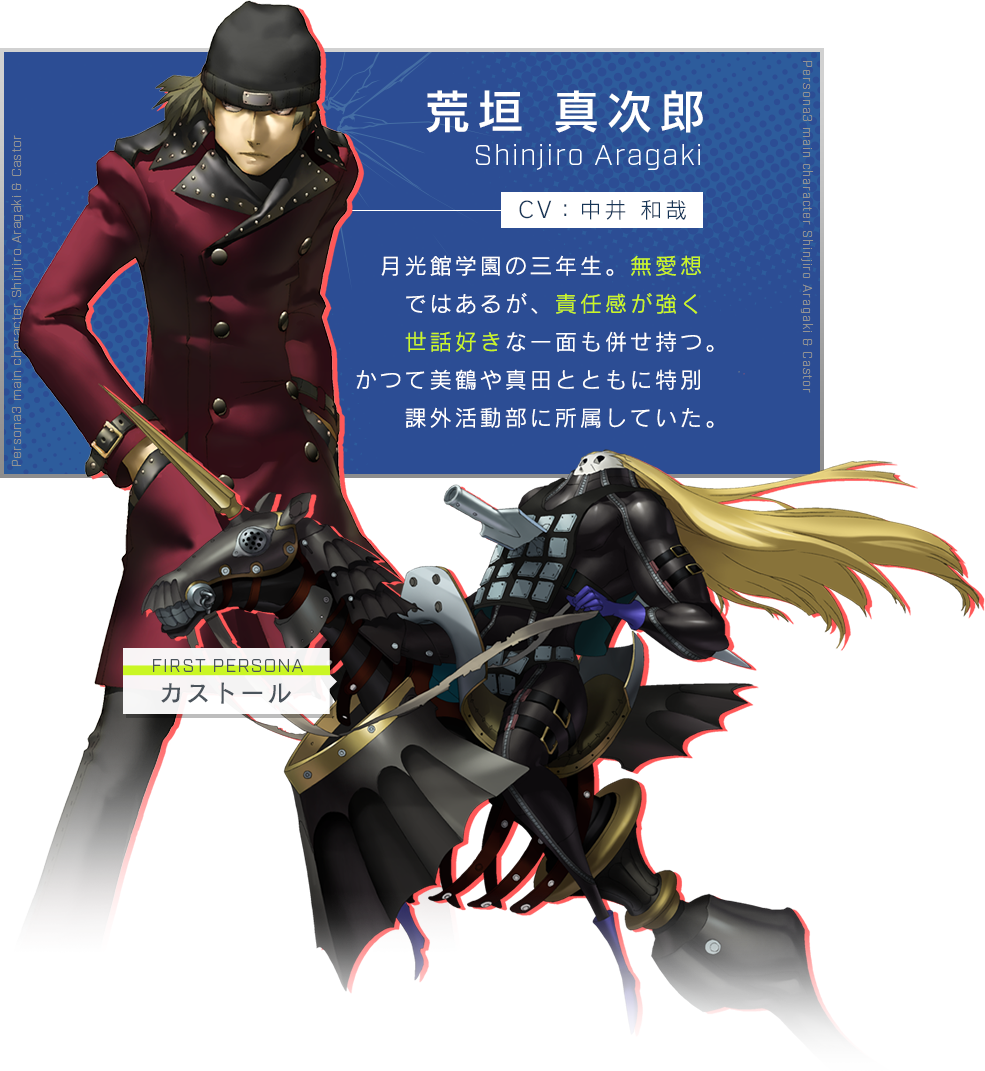 荒垣 真次郎 CV：中井 和哉